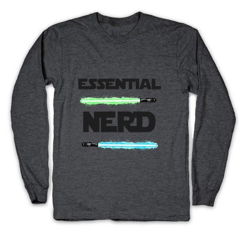 Essential Nerd Star Wars Parody Lightsaber Longsleeve Tee